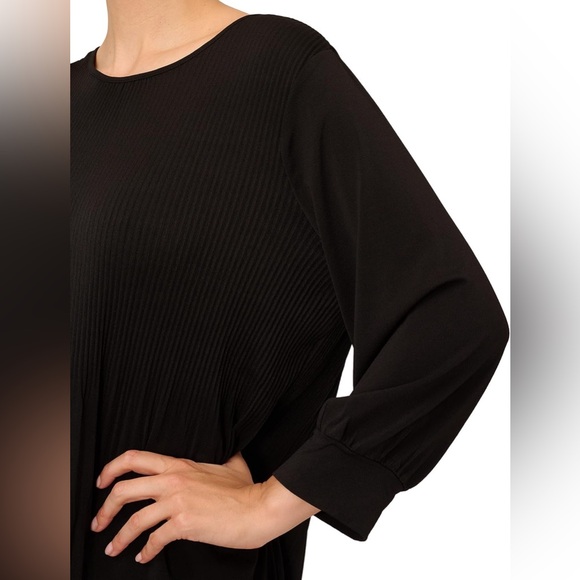 Adrianna Papell Pleated Knit Crew Neck Dress size small ❤️🔥❤️🔥 - Picture 5 of 10